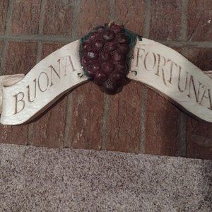Buona Fortuna Resin Wall Plaque